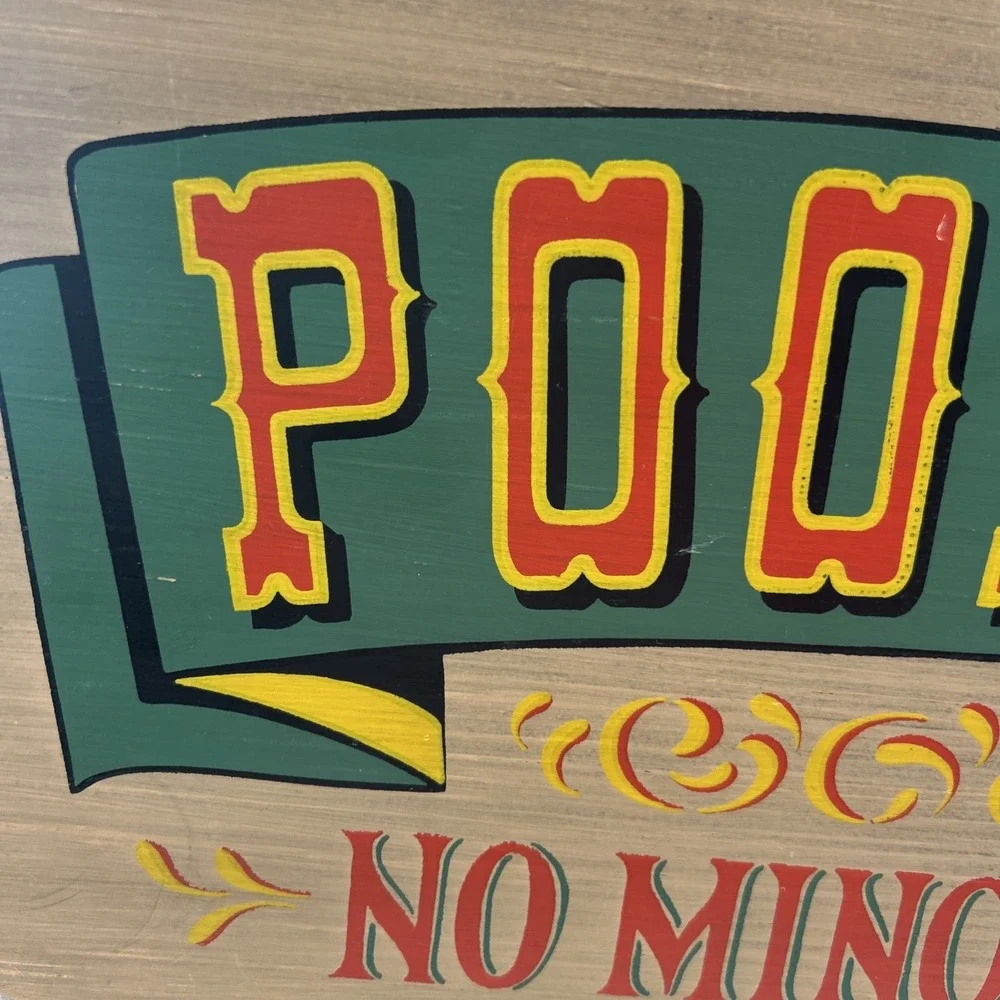 VTG Pool Room Mirror Sign 